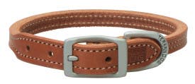 Buttered Harness Leather Hybrid Dog Collar 13x3/4