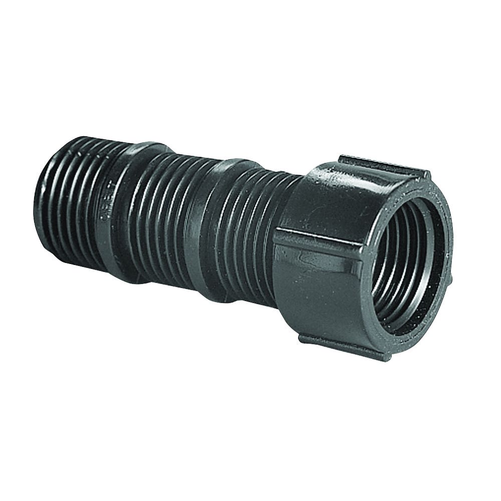 Orbit Cut-Off Riser Extension, 1/2 in Connection, 2-1/2 in L, FPT x MIPT, Polyethylene, Black