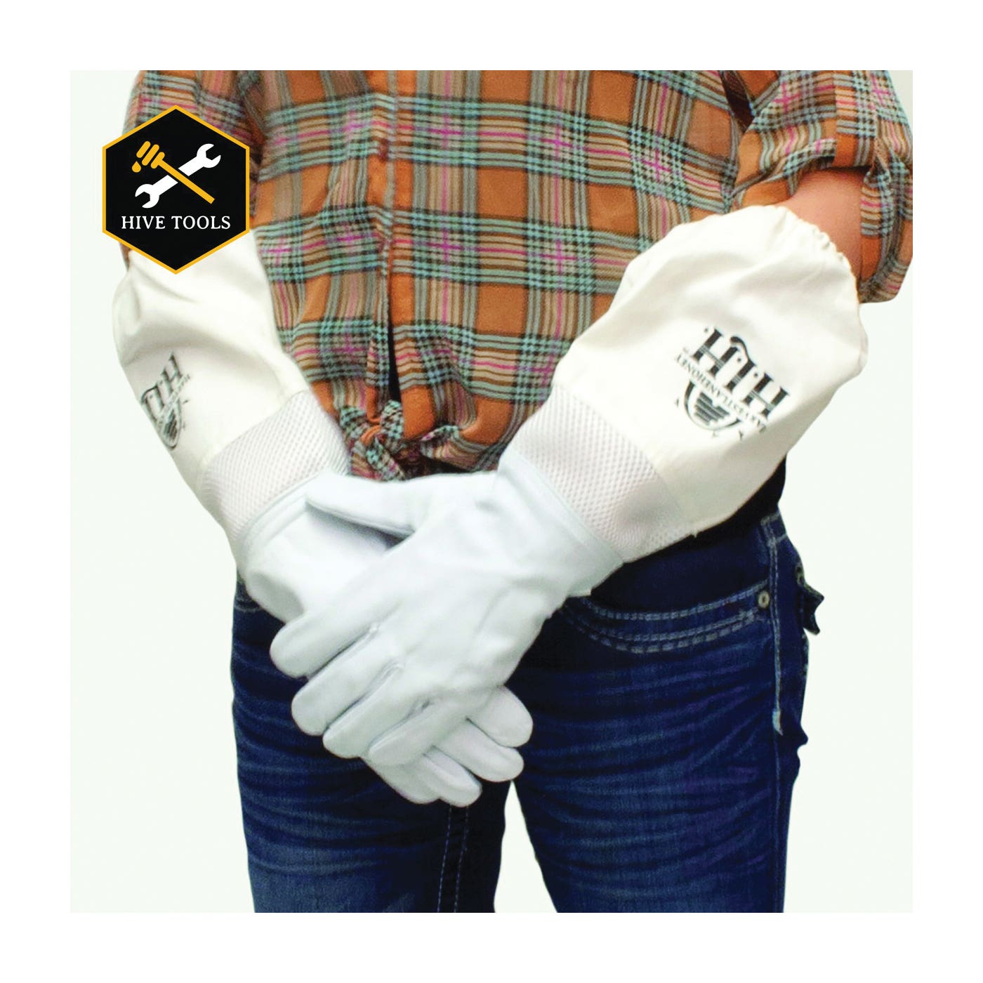 Harvest Lane Honey Beekeeping Gloves, 2XL, Goatskin Leather