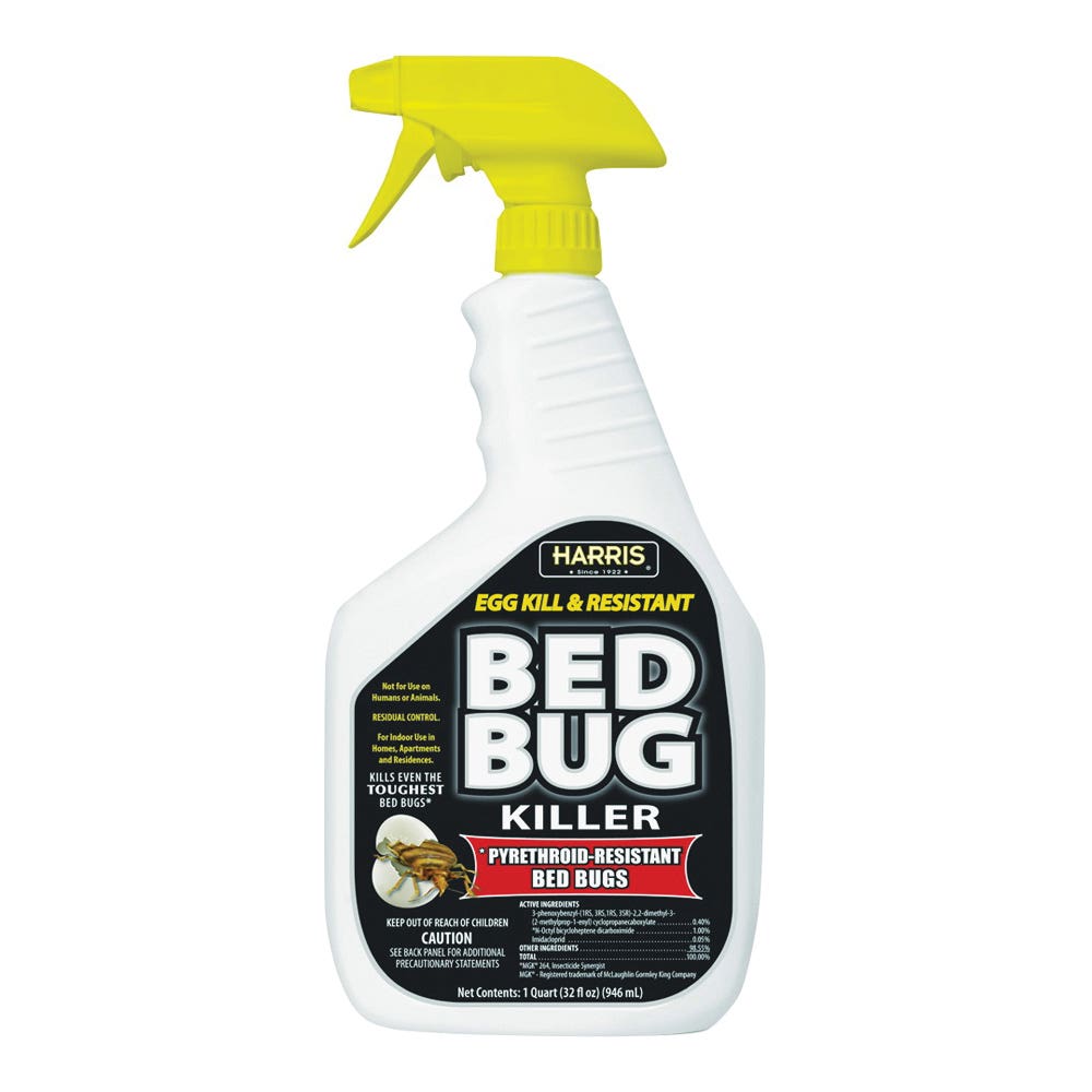 Harris Bed Bug Killer, Liquid, Spray Application, 32 oz