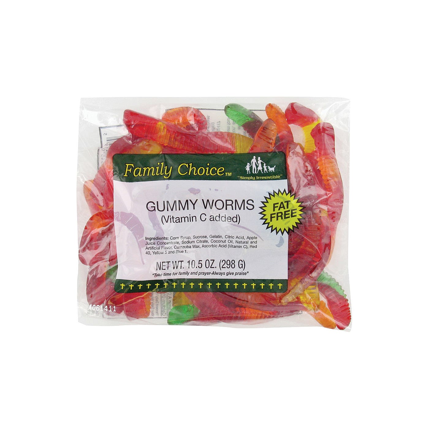 Family Choice Gummy Worm Candy, 8 oz