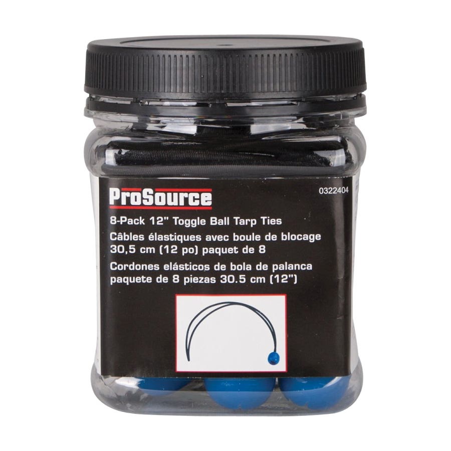 ProSource FH4031 Canopy Tarp Tie, Heavy-Duty, Plastic/Rubber, Black/Blue