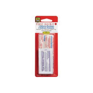Lil' DRUG STORE KIT First Aid Kit, Includes: (5) Adhesive Bandages and (2) Antibiotic Ointments