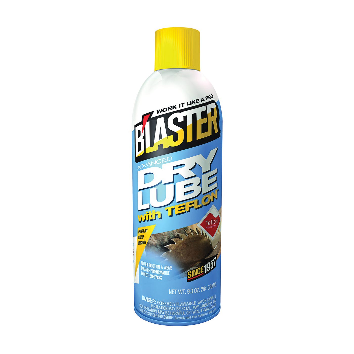 B'laster 16-TDL Lubricant, Advanced, Petroleum Base, Hazy White, 9.3 oz Aerosol Can, Liquid