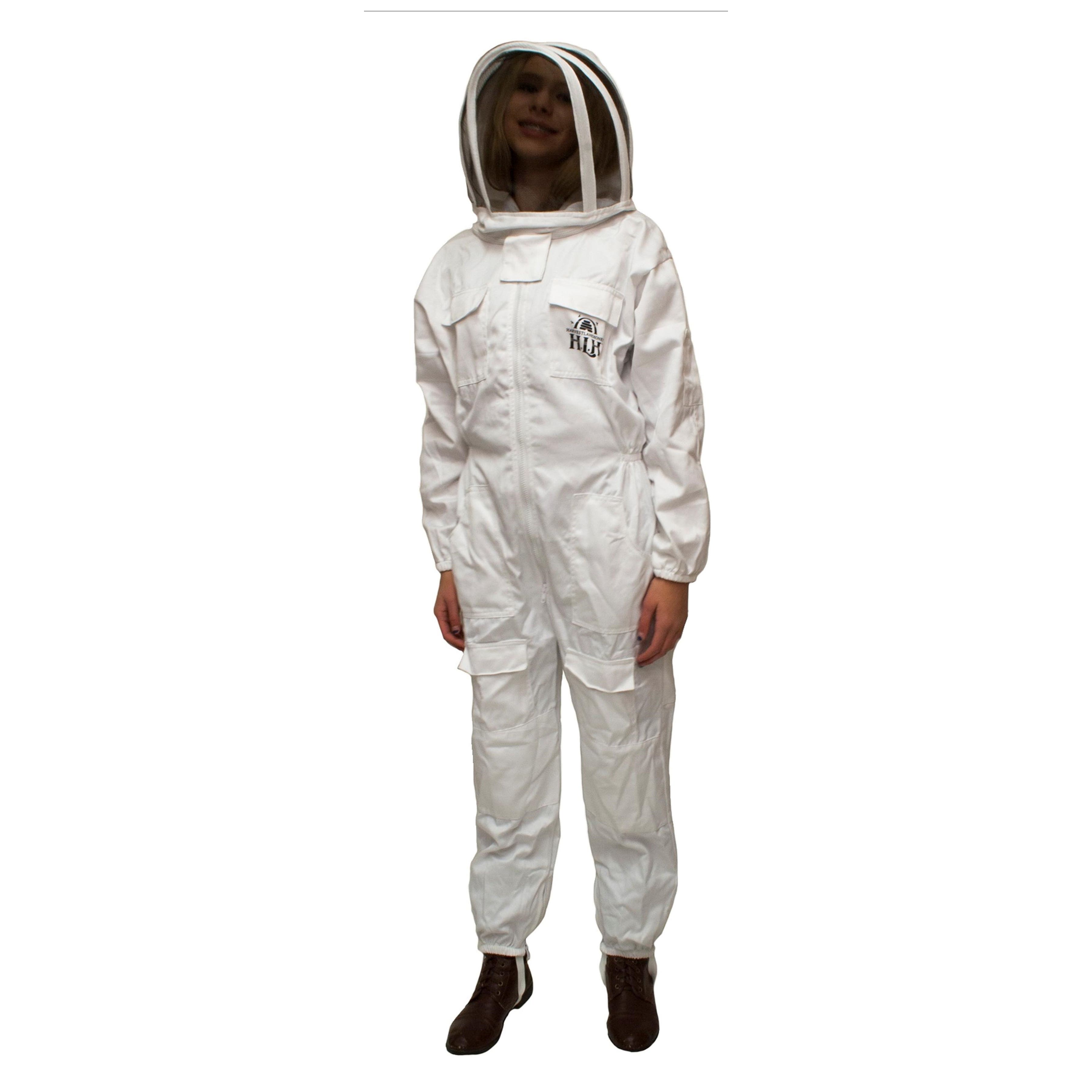 Harvest Lane Honey CLOTHSS-101 Beekeeping Suit, S, Zipper, Polycotton