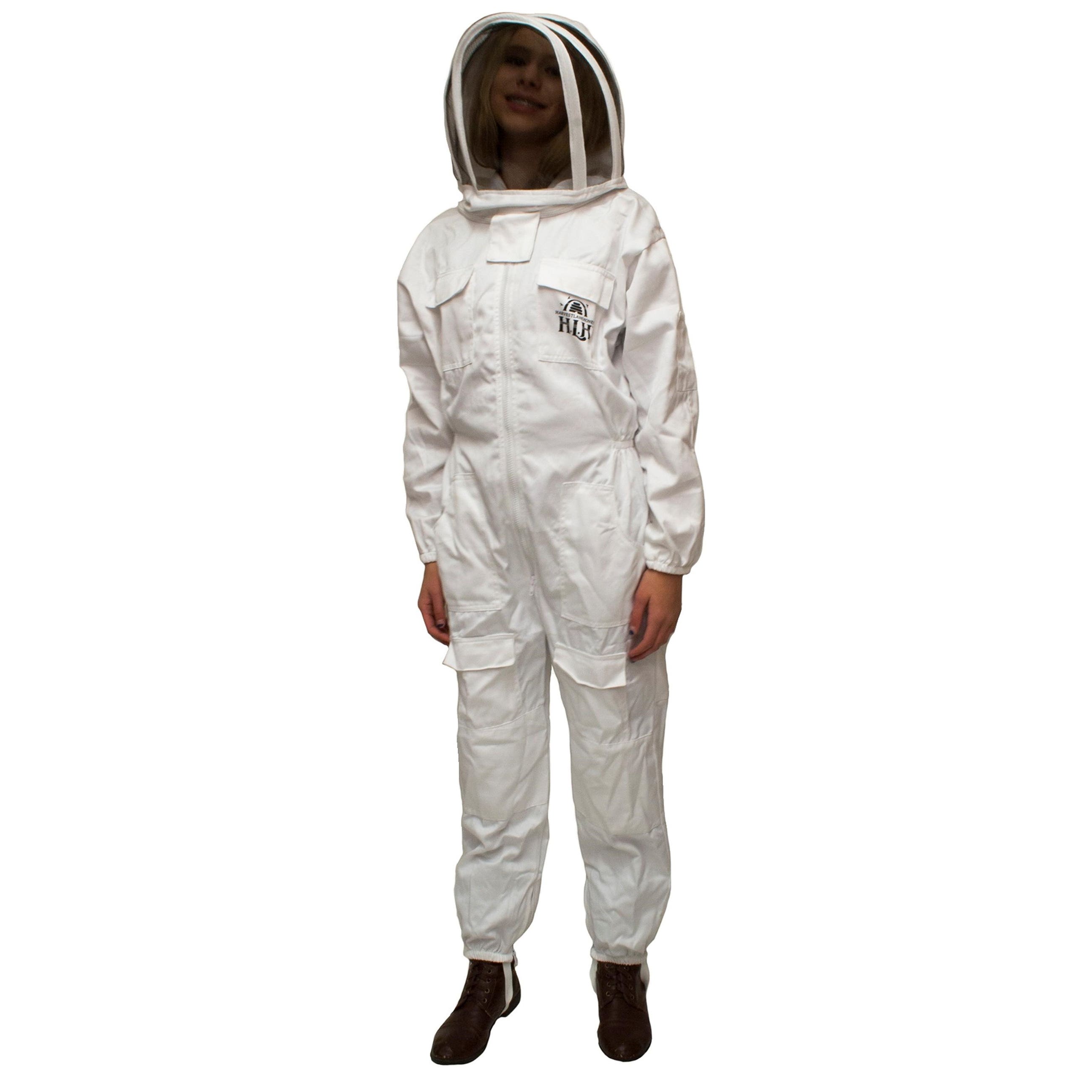 Harvest Lane Honey CLOTHSL-101 Beekeeping Suit, L, Zipper, Polycotton