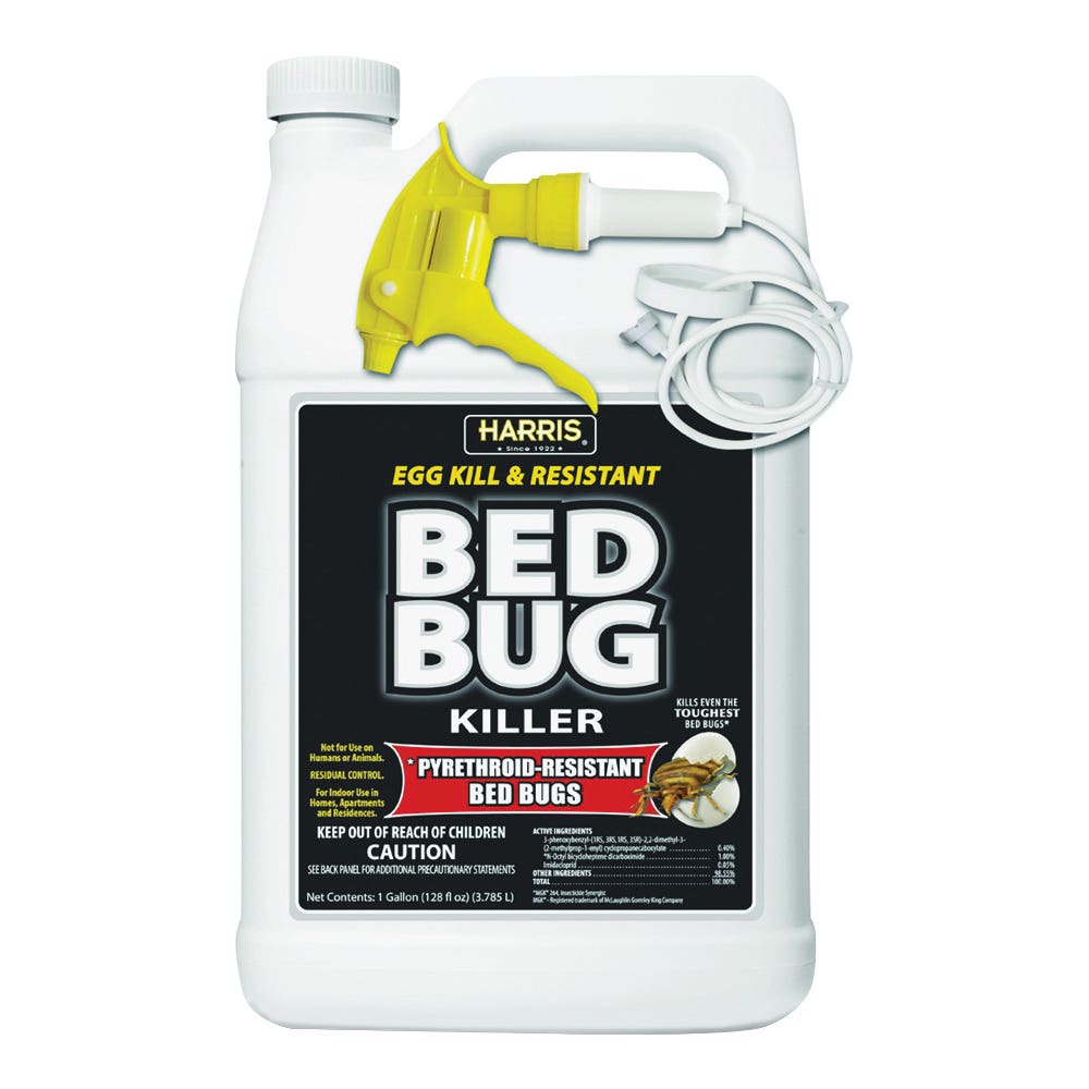 Harris Bed Bug Killer, Liquid, Spray Application, 128 oz
