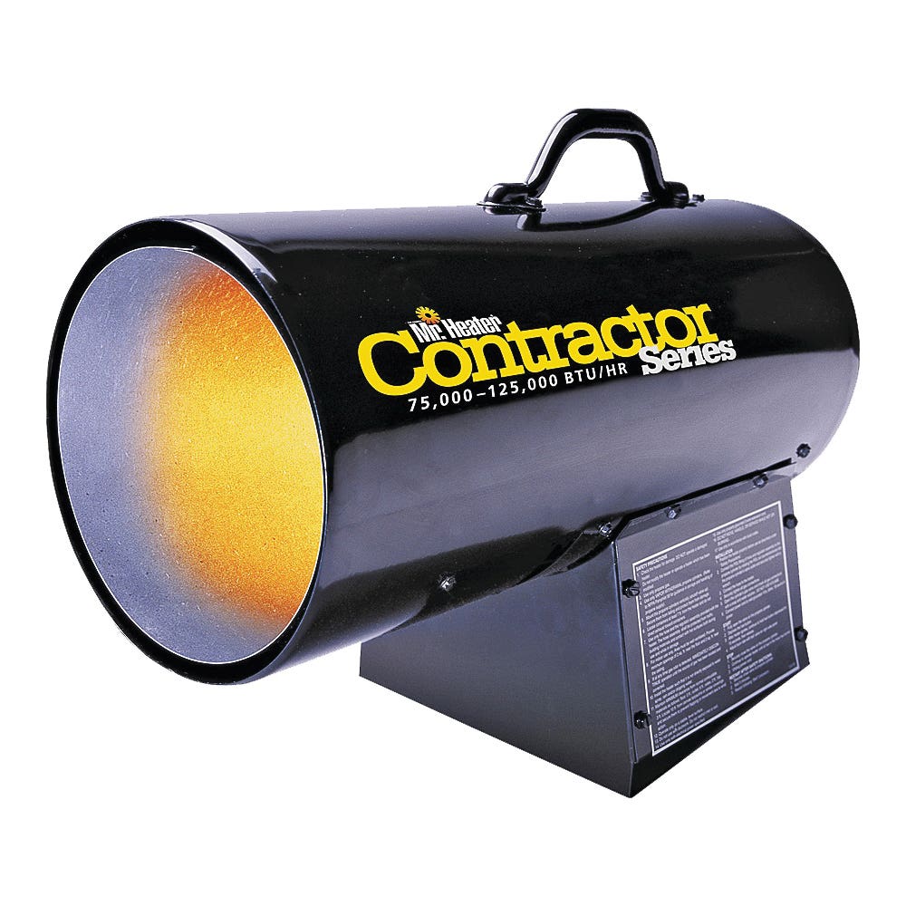 Mr. Heater F271390 Forced Air Gas Heater, Propane, 75,000 to 125,000 Btu, 3125 sq-ft Heating Area