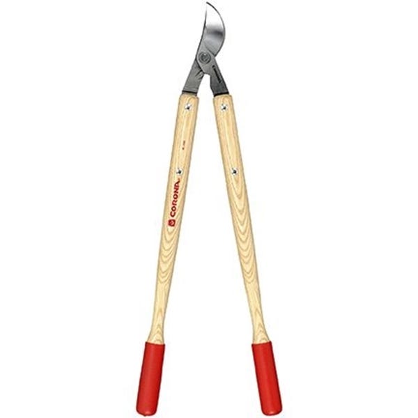 CORONA Bypass Lopper, 1-1/2 in Cutting Capacity, Resharpenable Blade, Steel Blade, Hardwood Handle