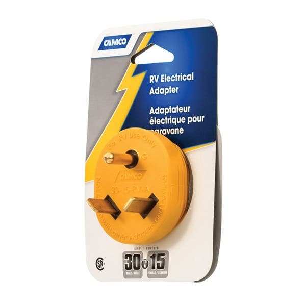 Camco Adapter 15A to 30A 125V Male Female