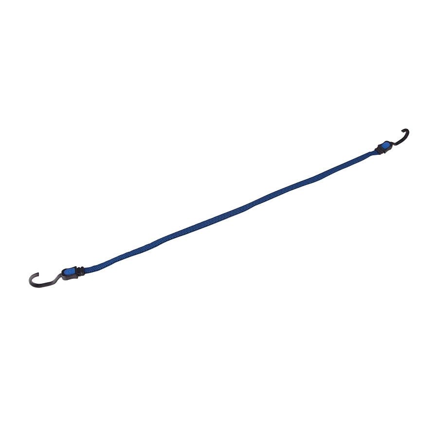 ProSource FH92106-4 Bungee Stretch Cord, 17 mm Dia, 36 in L, Polypropylene, Blue, Hook End