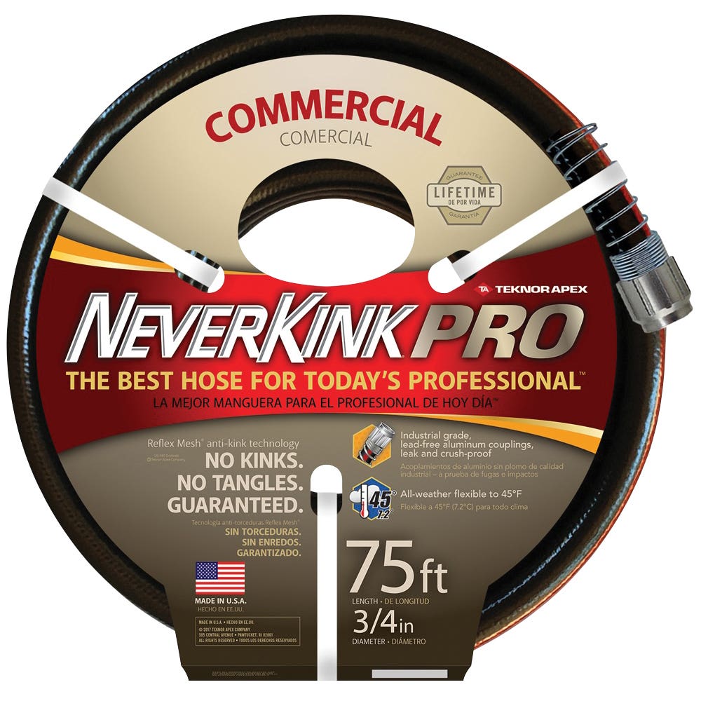 Neverkink Garden Hose, 75 ft L