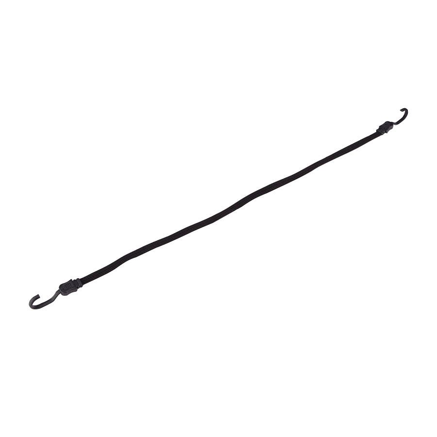 ProSource FH92106-5 Bungee Stretch Cord, 17 mm Dia, 40 in L, Polypropylene, Black, Hook End
