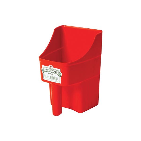 Little Giant Poly Feed Scoop, 3 qt, Red