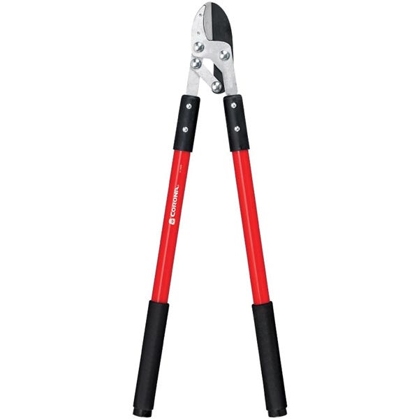 CORONA Anvil Lopper, 1-1/2 in Cutting Capacity, Resharpenable Blade, Carbon Steel Blade, 32 in OAL