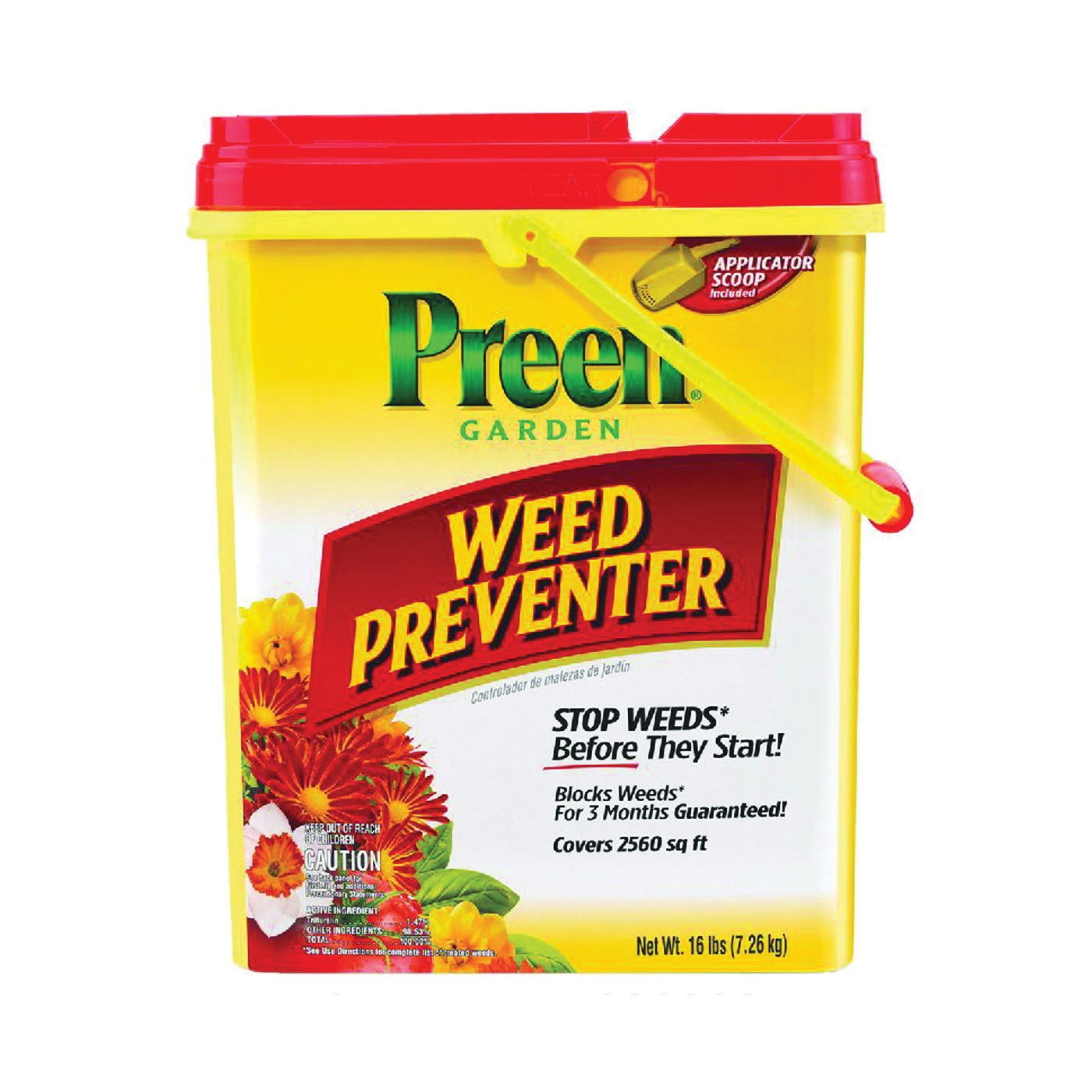 Preen Weed Preventer, Granular, 16 lb Drum