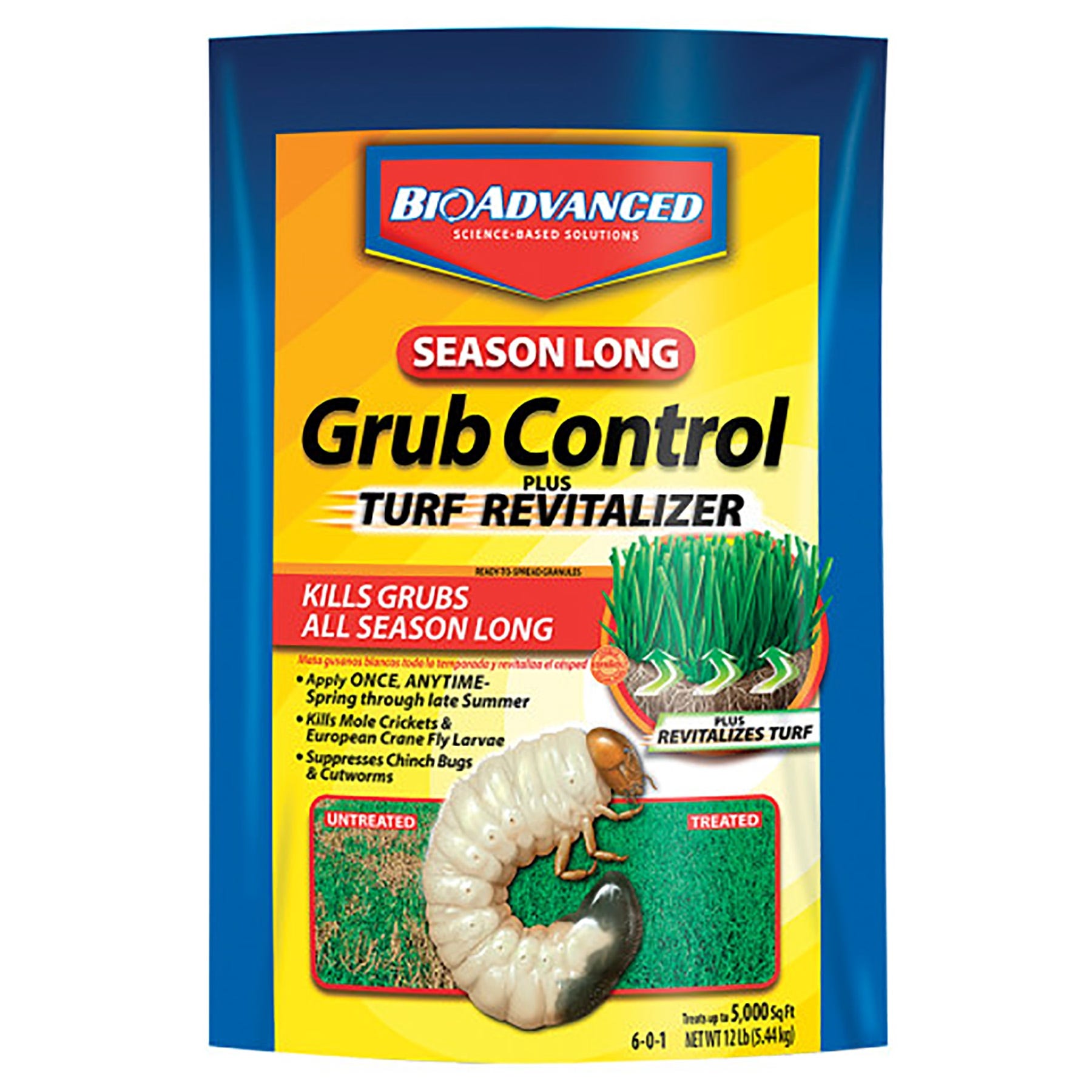 BioAdvanced Grub Killer Plus Turf Revitalizer 12 lb Bag