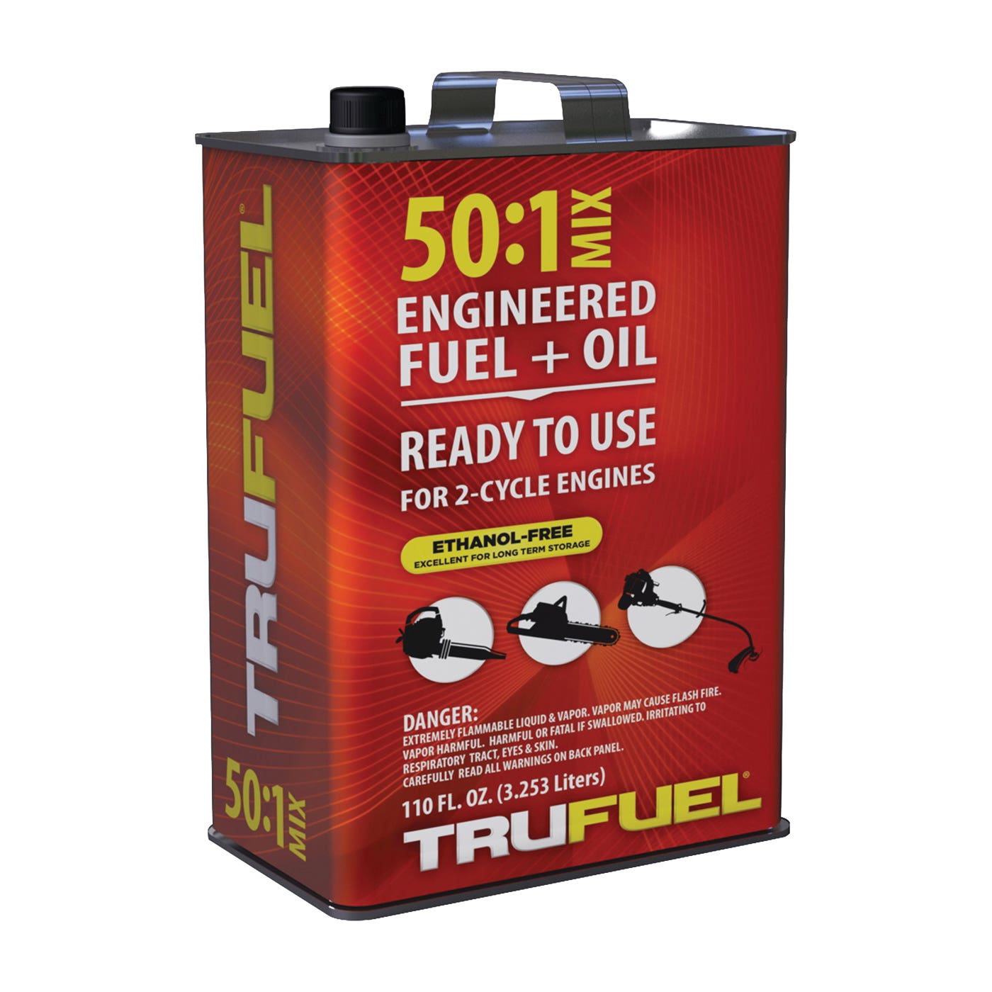 Trufuel 6525606 Pre-Mixed Fuel, Liquid, Hydrocarbon, Red, 110 oz Can