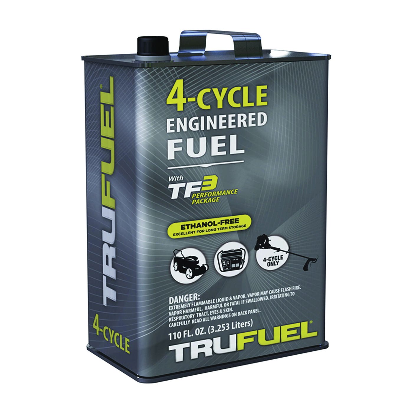 Trufuel 6527206 4-Cycle Fuel, Liquid, Hydrocarbon, Clear, 110 oz Can