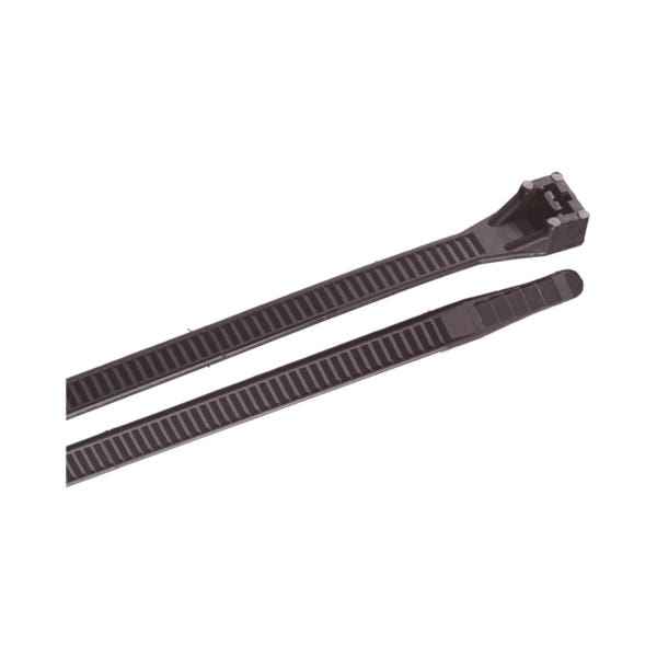 Gardner Bender 45-518UVBN Cable Tie, 6/6 Nylon, Black, 18 in L, 10/PK