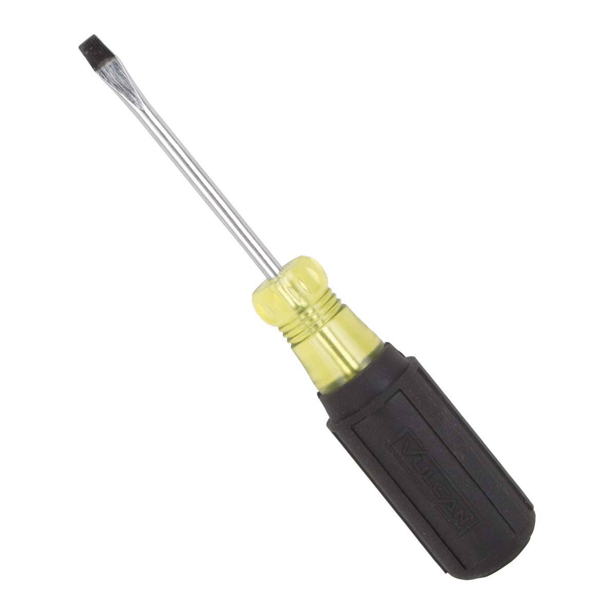 Vulcan MP-SD02 Screwdriver, 3/16 in Drive, Slotted Drive, 6-1/2 in OAL, 3 in L Shank, Plastic/Rubber Handle