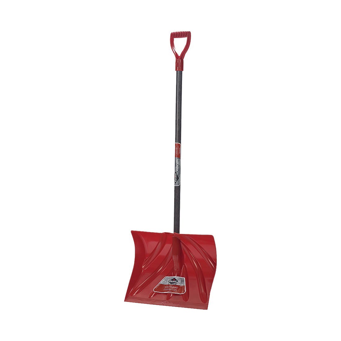 Garant Snow Shovel, 18 in W Blade, 13-1/2 in L Blade, Poly Blade, Wood Handle, 51 in OAL