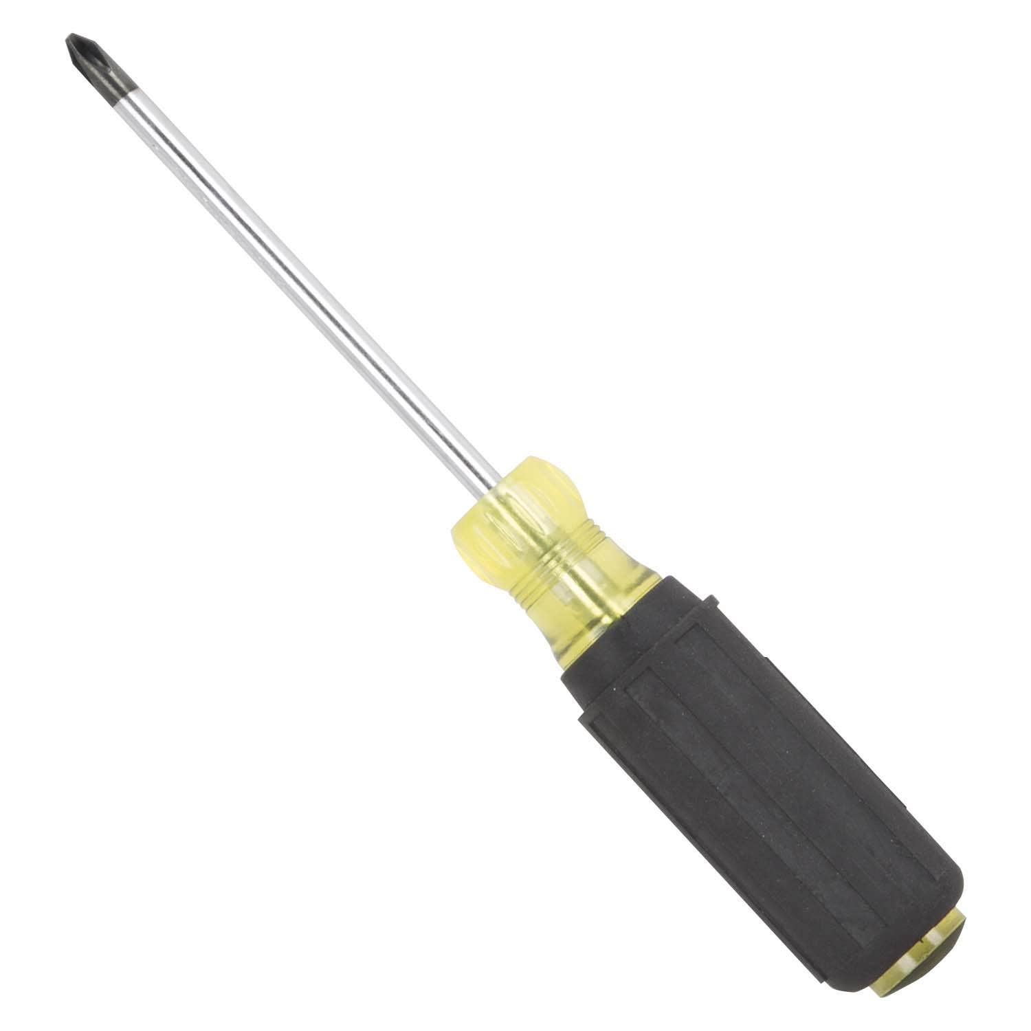 Vulcan MP-SD12 Screwdriver, 2 Drive, Phillips Drive, 8-1/4 in OAL, 4 in L Shank, Plastic/Rubber Handle