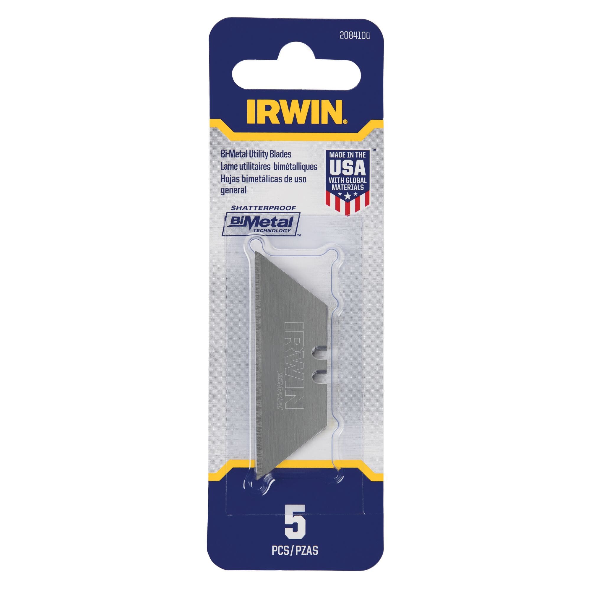 Irwin 2084100 Utility Blade, HSS, 2-Point