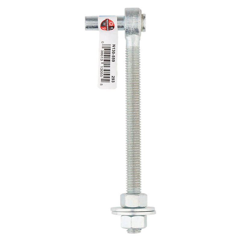 National Hardware N130-559 Full Threaded Bolt Hook, 1/2-13 Thread, 5-3/4 in L Thread, 6.87 in L, Steel, Zinc-Plated