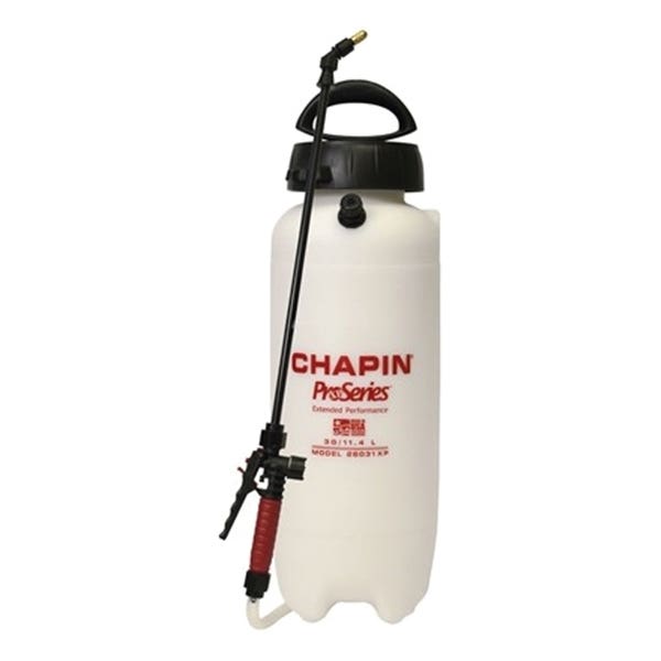 Chapin Compression Sprayer, 3 gal Tank, Poly Tank, 48 in L Hose
