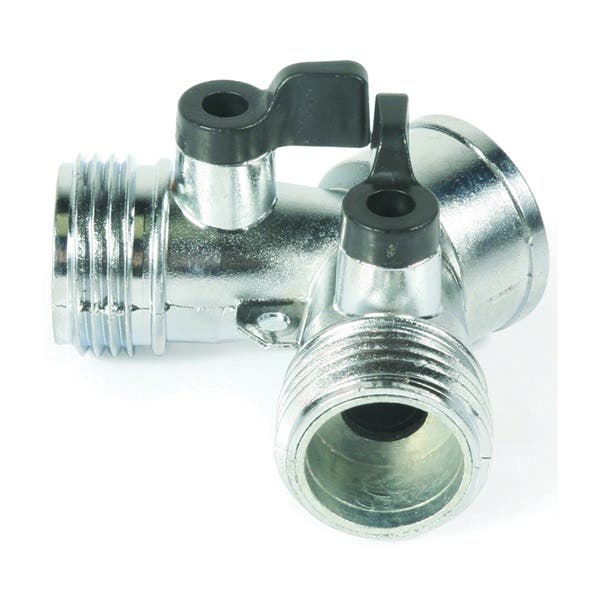 Camco Y-Style Garden Hose Shut-Off Valve Metal