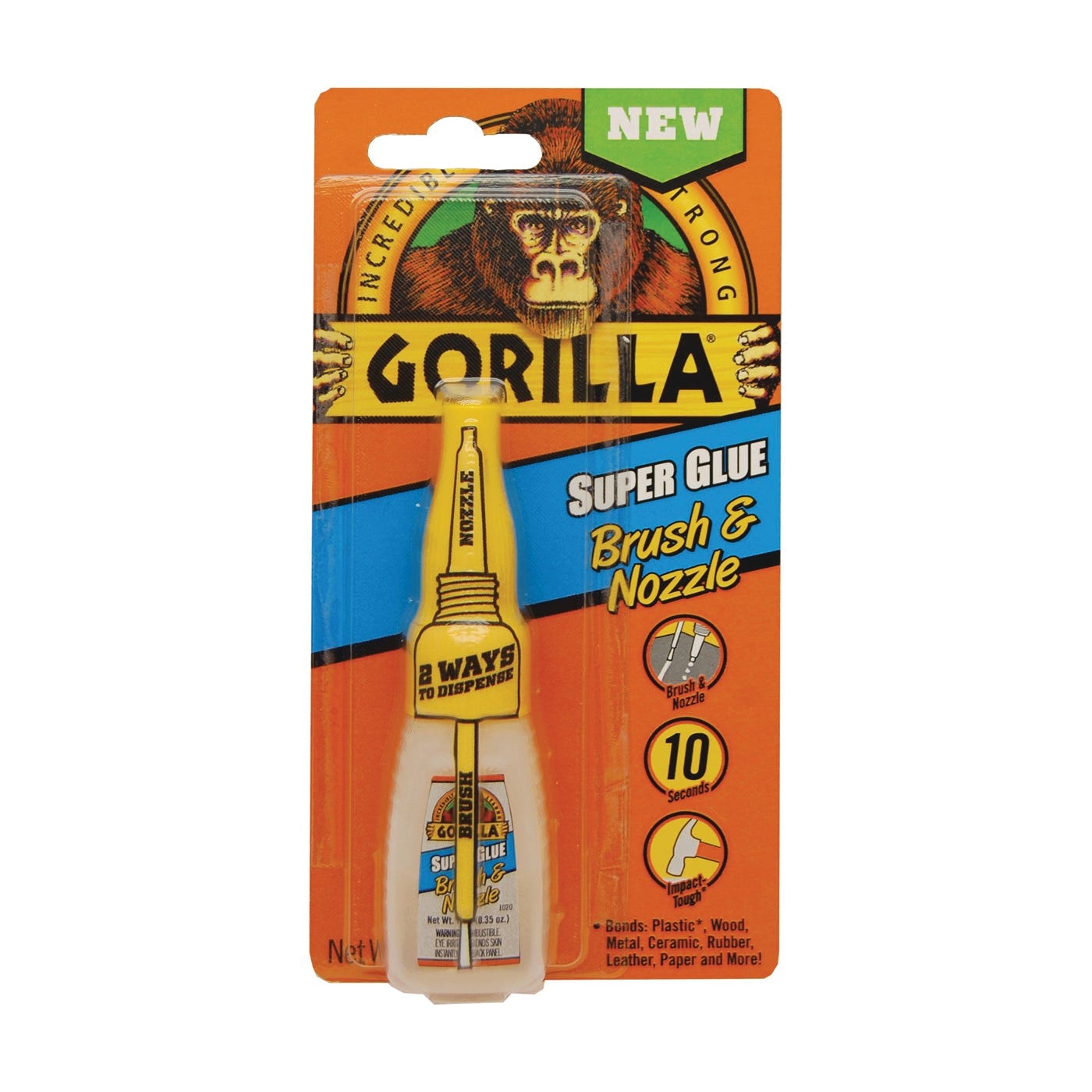 Gorilla Super Glue Brush & Nozzle 10 g