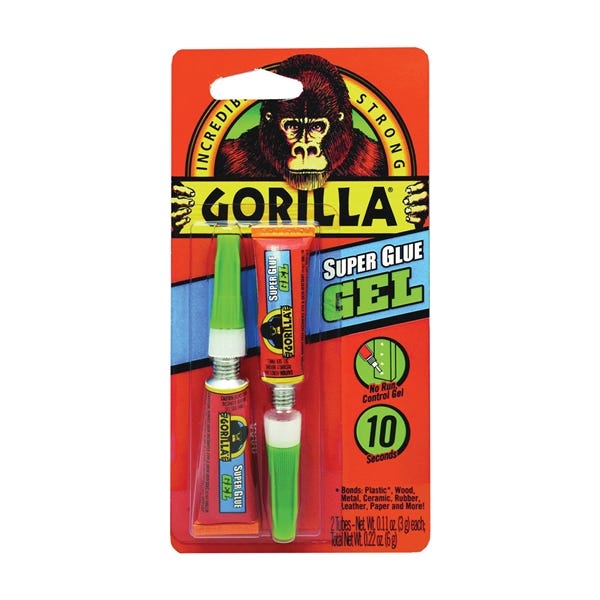 Gorilla 7820002 Super Glue, Liquid, 3 g Tube