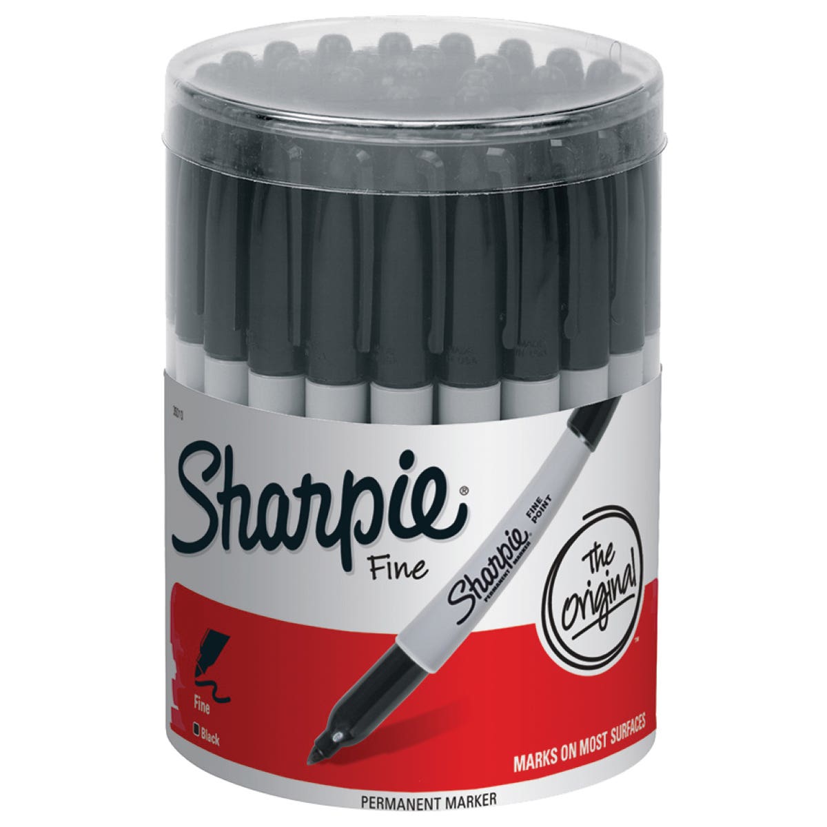 Sharpie Black Permanent Marker, Fine Lead/Tip