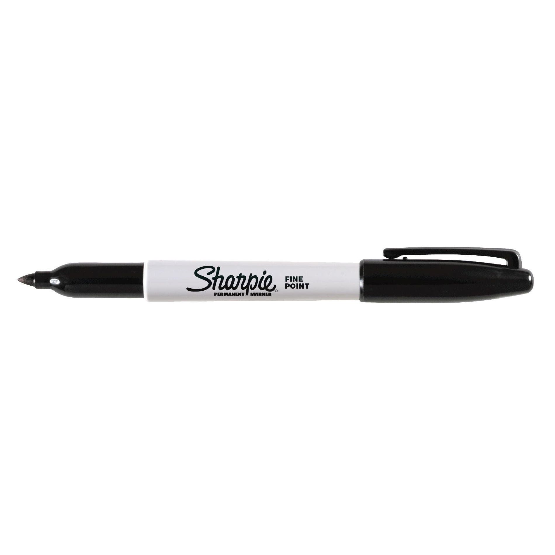 Sharpie Black Permanent Marker, Fine Lead/Tip