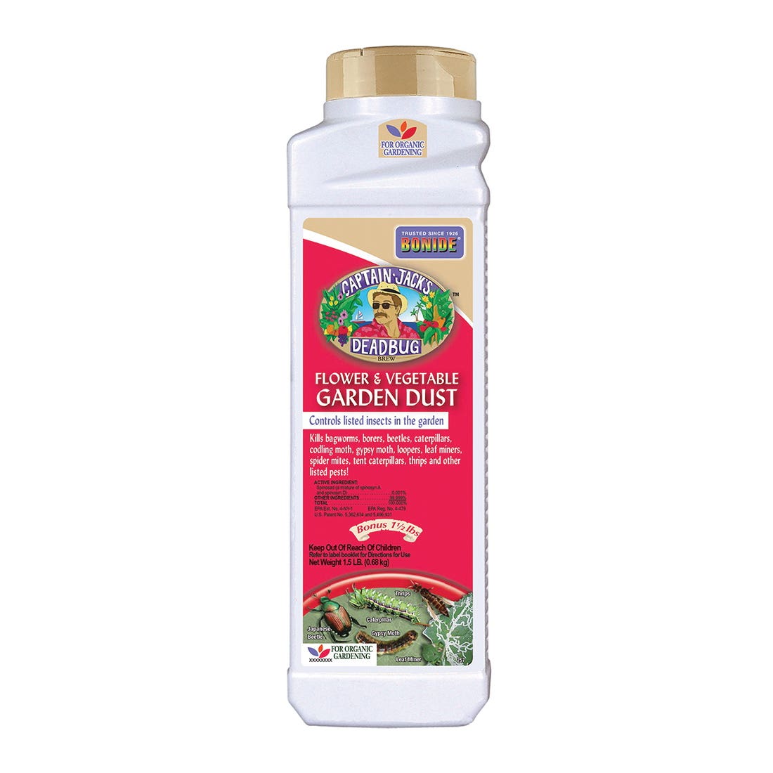 Bonide Captain Jack’s Flower Vegetable Garden Dust 1.5 lb