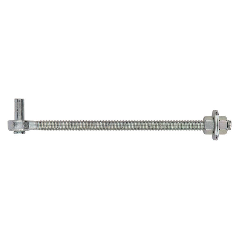 National Hardware N130-583 Full Threaded Bolt Hook, 5/8-11 Thread, 11-1/2 in L Thread, 13.12 in L, Steel, Zinc-Plated