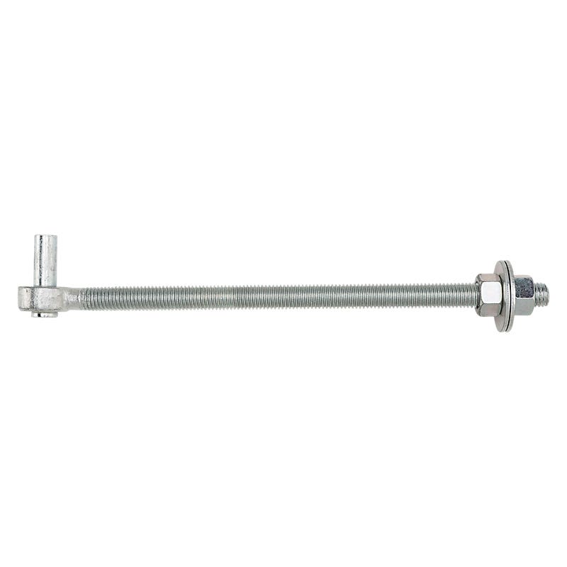 National Hardware N130-583 Full Threaded Bolt Hook, 5/8-11 Thread, 11-1/2 in L Thread, 13.12 in L, Steel, Zinc-Plated