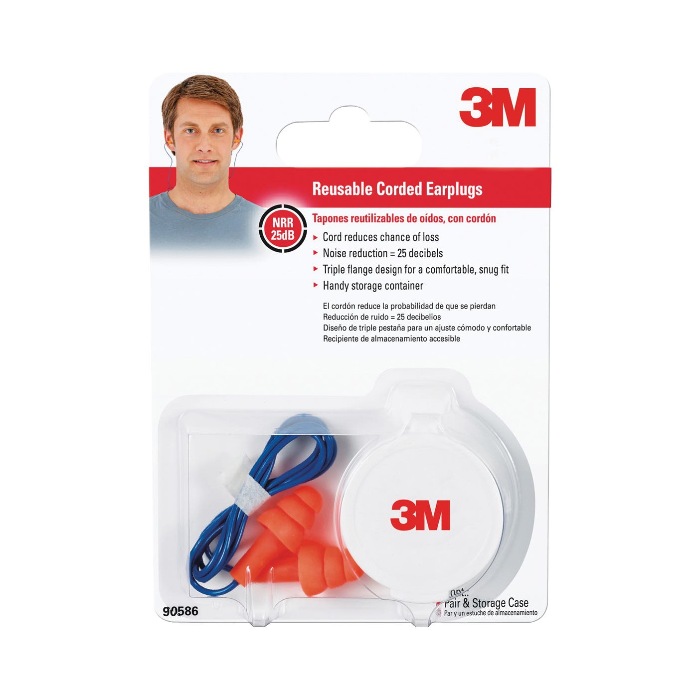 3M Ear Plugs 26 dB NRR Multi?Flange