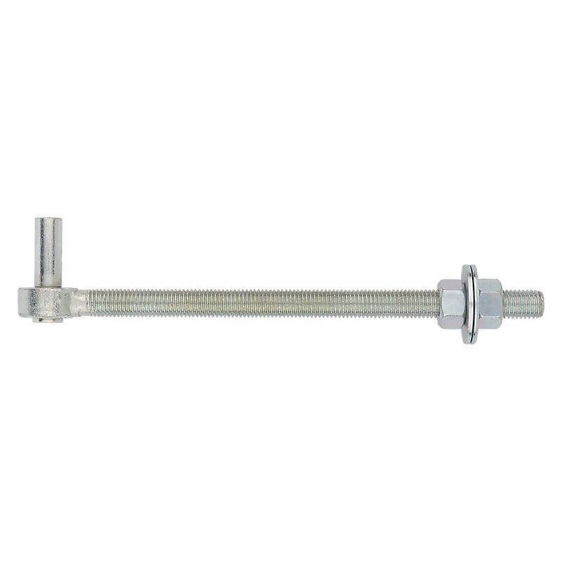 National Hardware N130-674 Full Threaded Bolt Hook, 3/4-10 Thread, 11-1/2 in L Thread, 13.12 in L, Steel, Zinc-Plated
