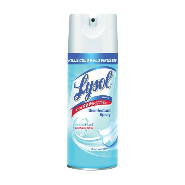 Lysol Disinfectant Cleaner, 12 oz, Liquid, Crisp Linen, Clear