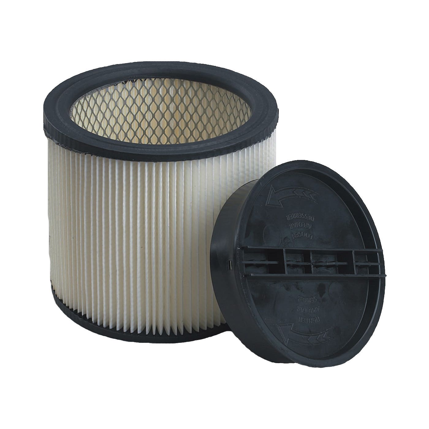 Shop-Vac 9030433 Cartridge Filter, For: Shop-Vac Wet or Dry Vacuums 5 gal and Above, 8 in Dia