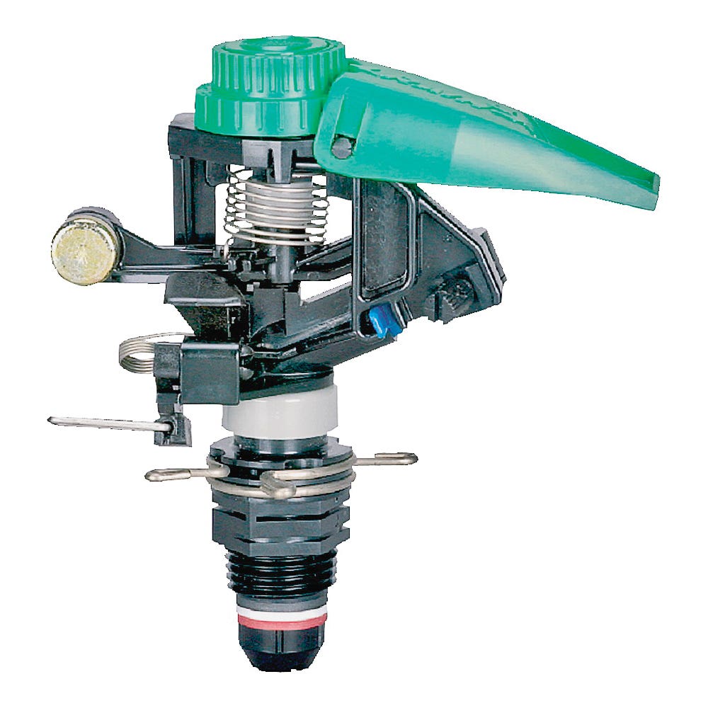 Rain Bird Impact Sprinkler, 1/2 in Connection, Full/Part-Circle, Bayonet Nozzle, Polymer/Stainless Steel