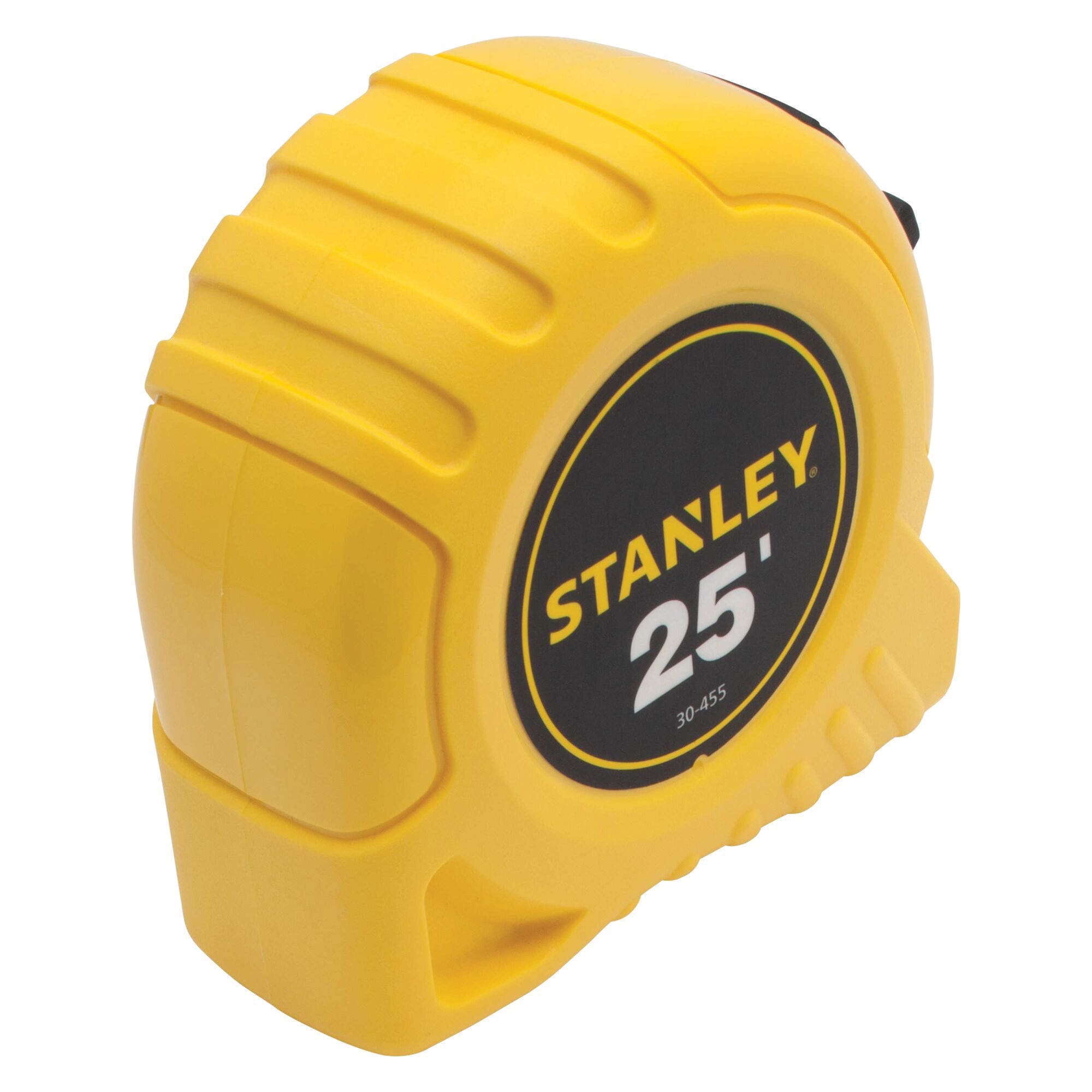 STANLEY 30-455 Measuring Tape, 25 ft L Blade, 1 in W Blade, Steel Blade, ABS Case, Yellow Case