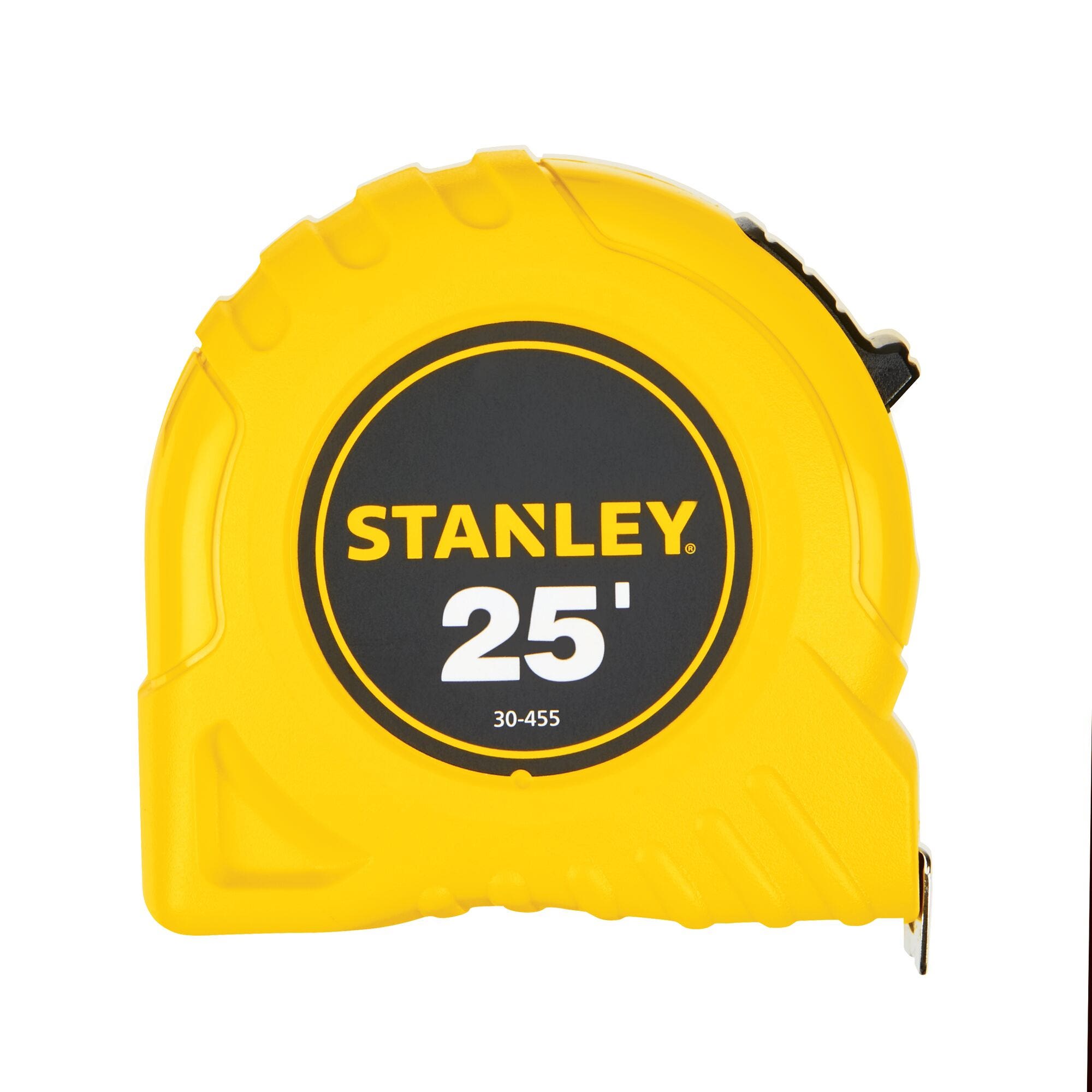 STANLEY 30-455 Measuring Tape, 25 ft L Blade, 1 in W Blade, Steel Blade, ABS Case, Yellow Case