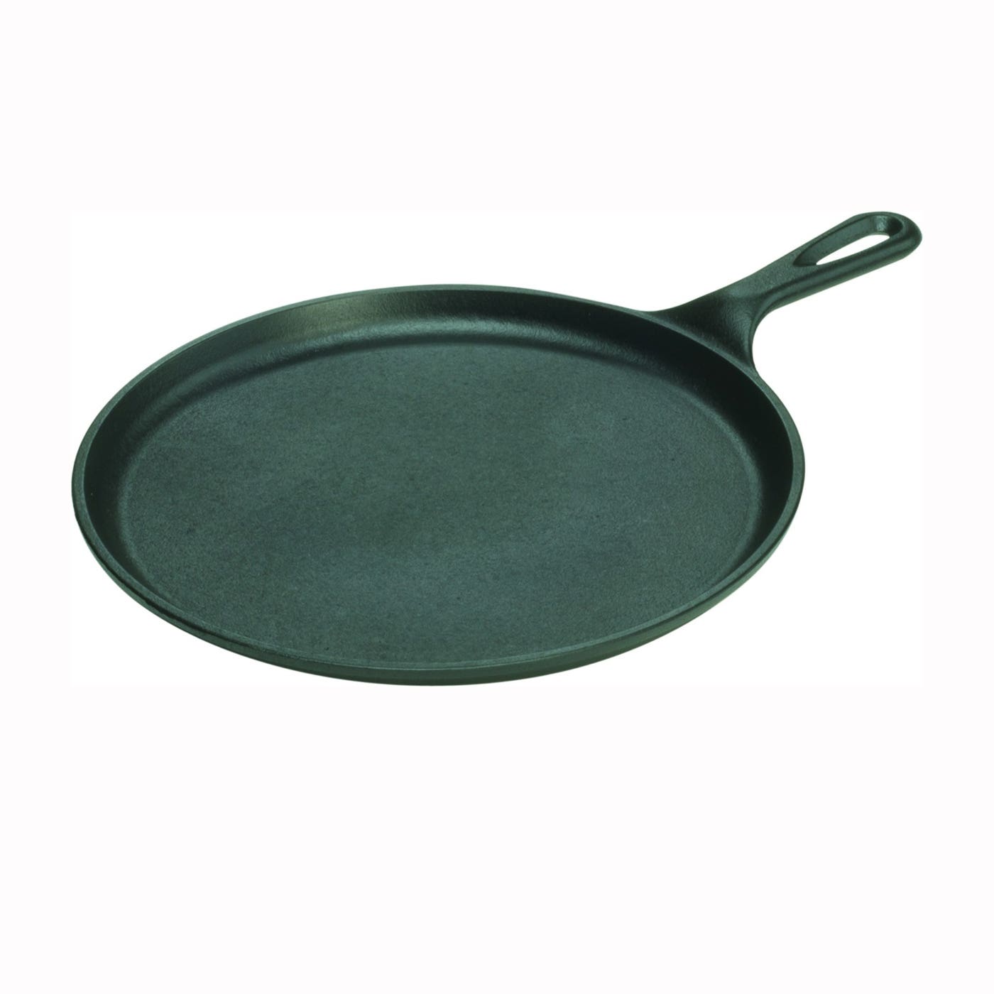 Lodge Griddle, 10.188 in Dia, Iron, Black, Round