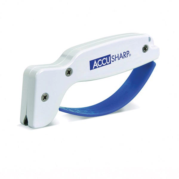 Accusharp Knife Sharpener Diamond?Honed Tungsten Carbide Plastic Handle