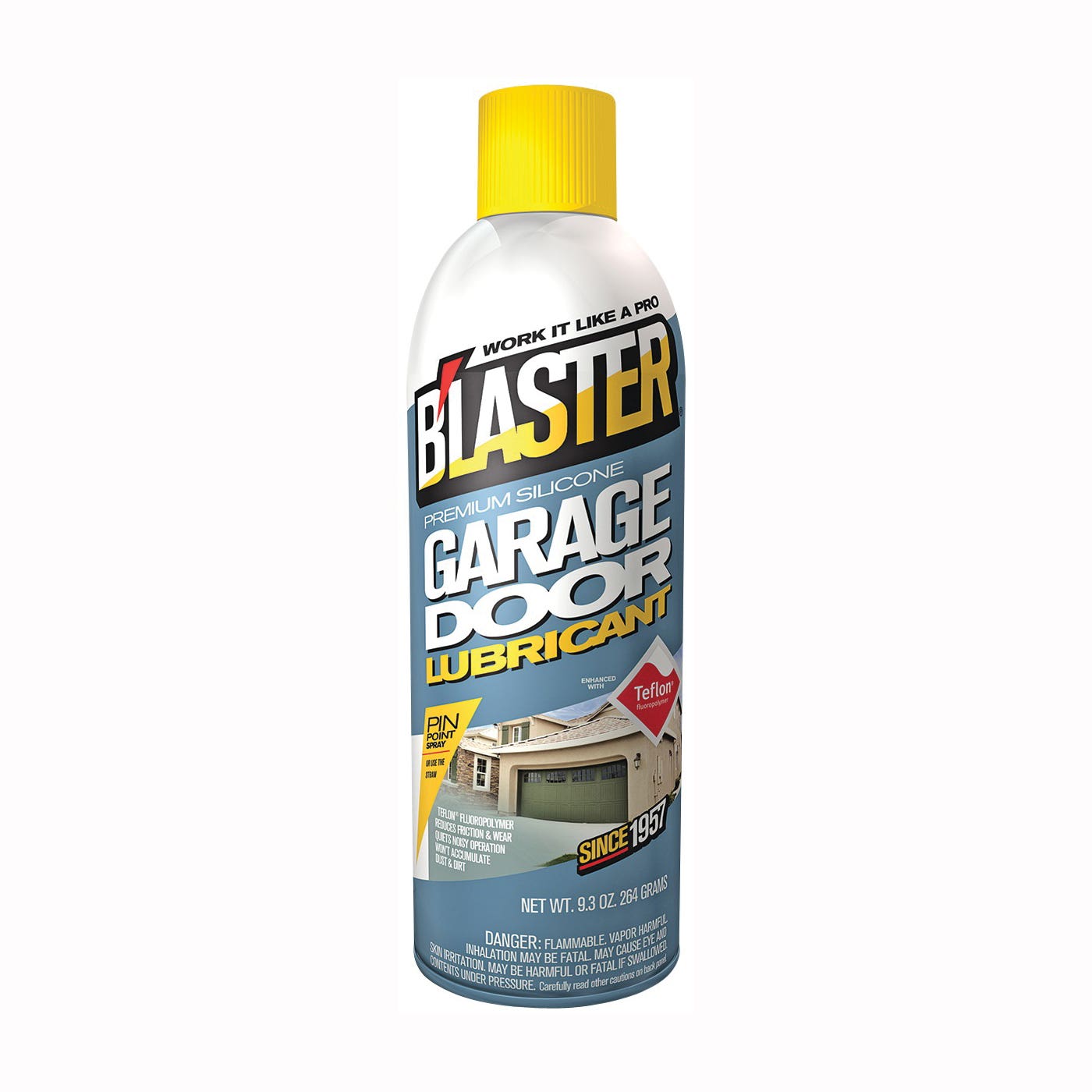 B'laster 16-GDL Lubricant, Silicone Base, Clear, 9.3 oz Aerosol Can, Liquid