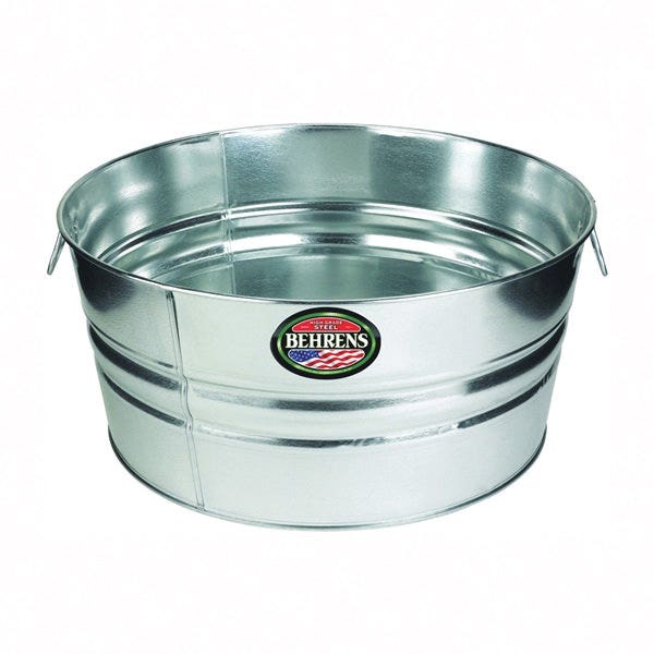 Behrens Galvanized Wash Tub, 11 gal