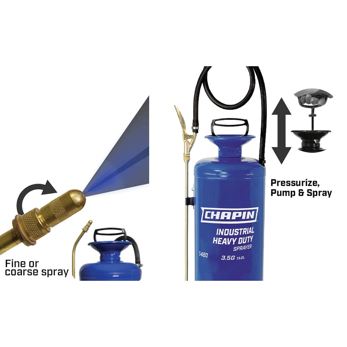 Chapin 1480 3.5 Gallon Steel Tank Sprayer